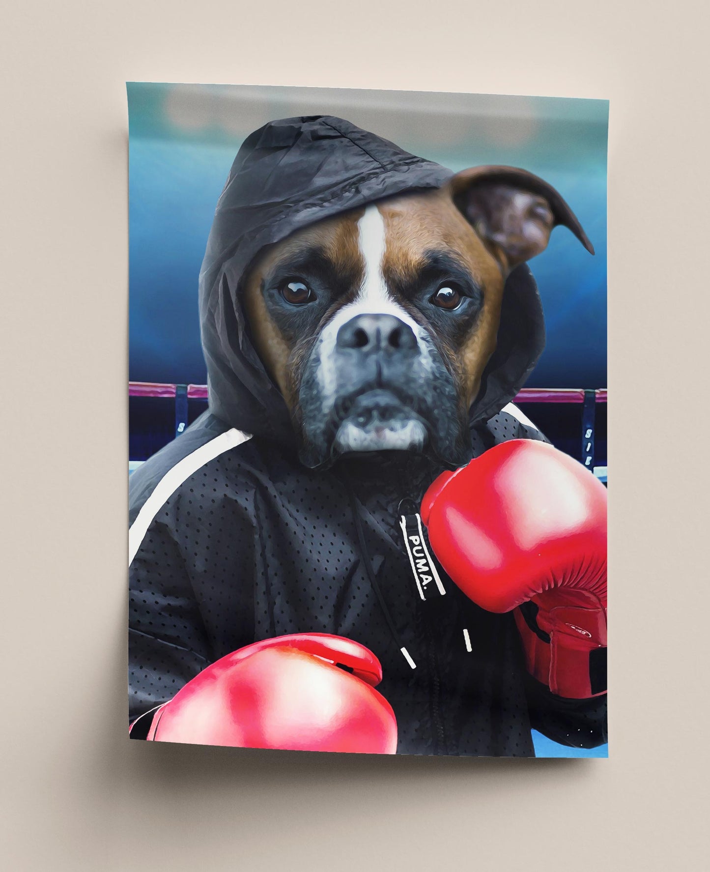 Personligt husdjursporträtt - Boxaren