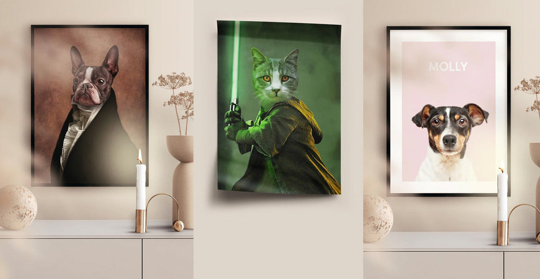 Olika porträttstilar - husdjursporträtt