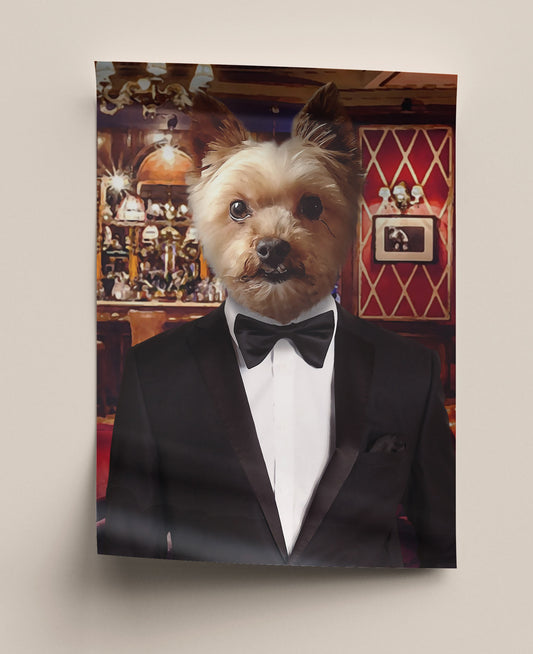 Personligt husdjursporträtt - Bond 007