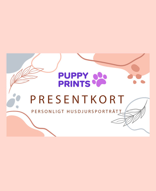 Presentkort på Personligt husdjursporträtt